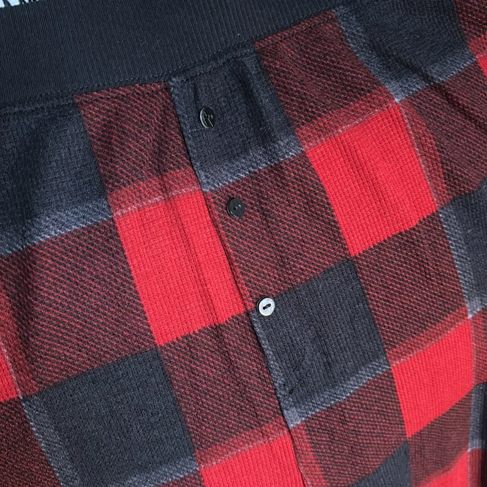 NWT Stars Above Thermal Buffalo Check Crewneck Jogger Pajama Set - Picture 6 of 7